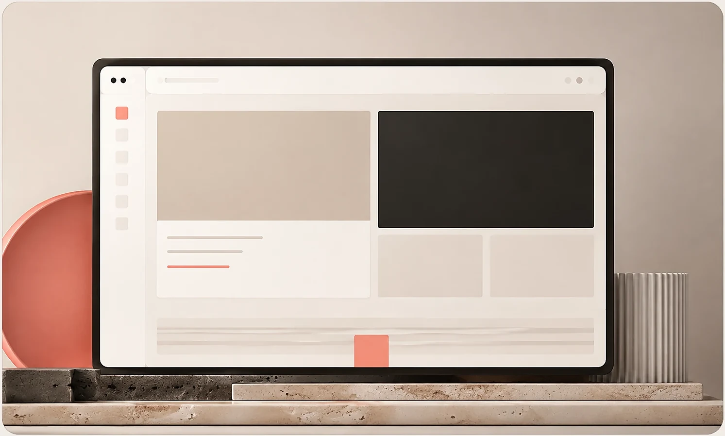 Visual profesional del servicio de diseño web