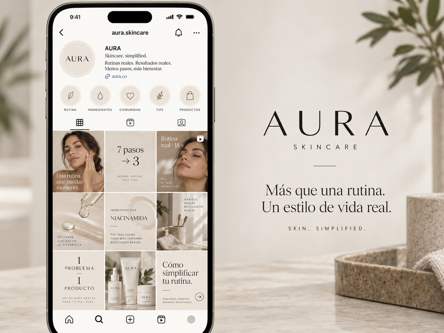 AURA · detalle de diseño