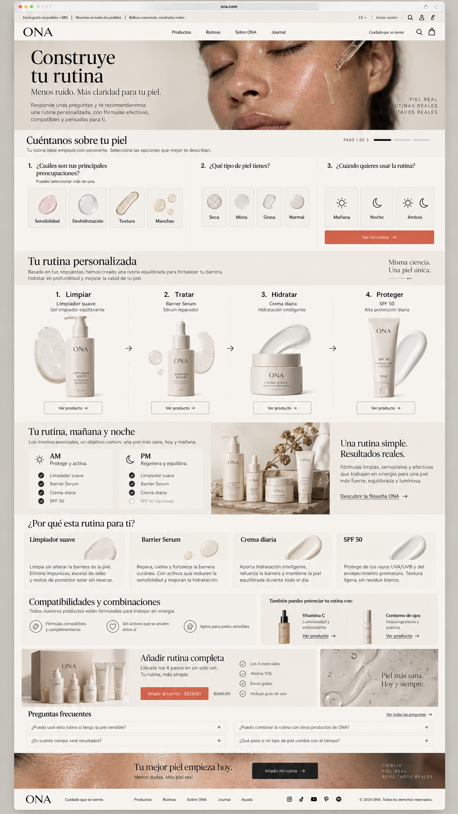 ONA · detalle de diseño